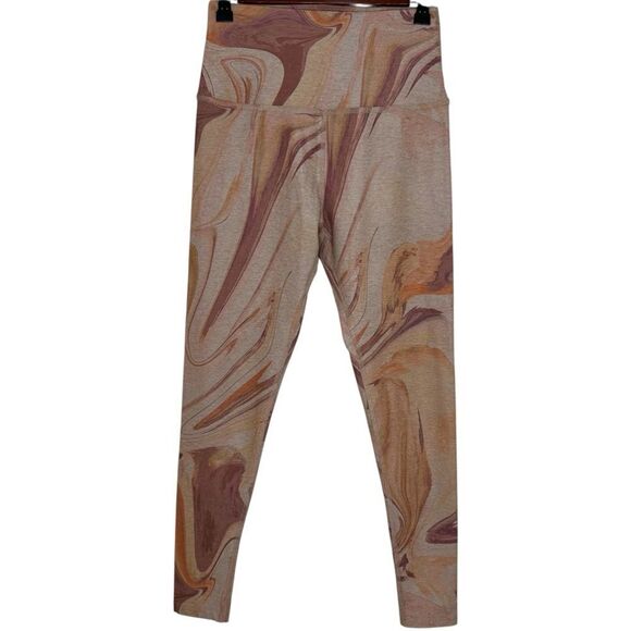 Beyond Yoga Printed Spacedye Caught In The Midi Leggings Chai Marble Size Medium - Picture 2 of 5
